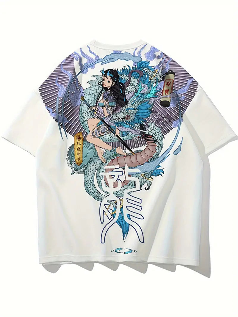 Over Size Anima Print Tee