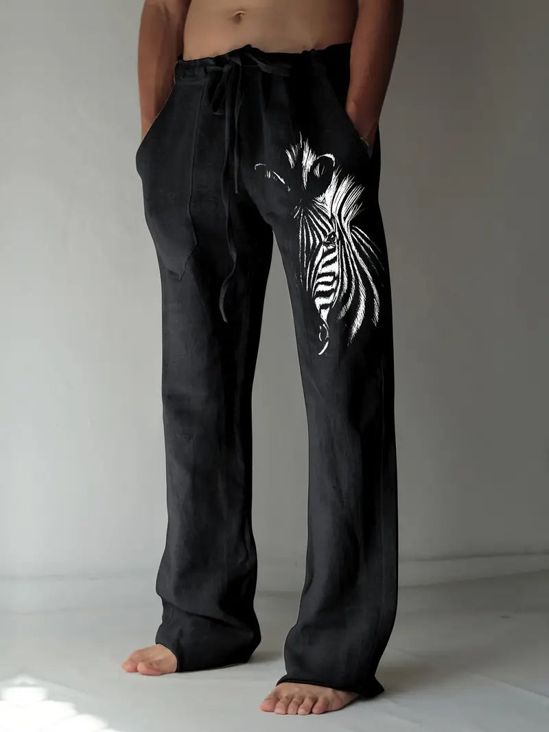 Zebra Pattern casual pants