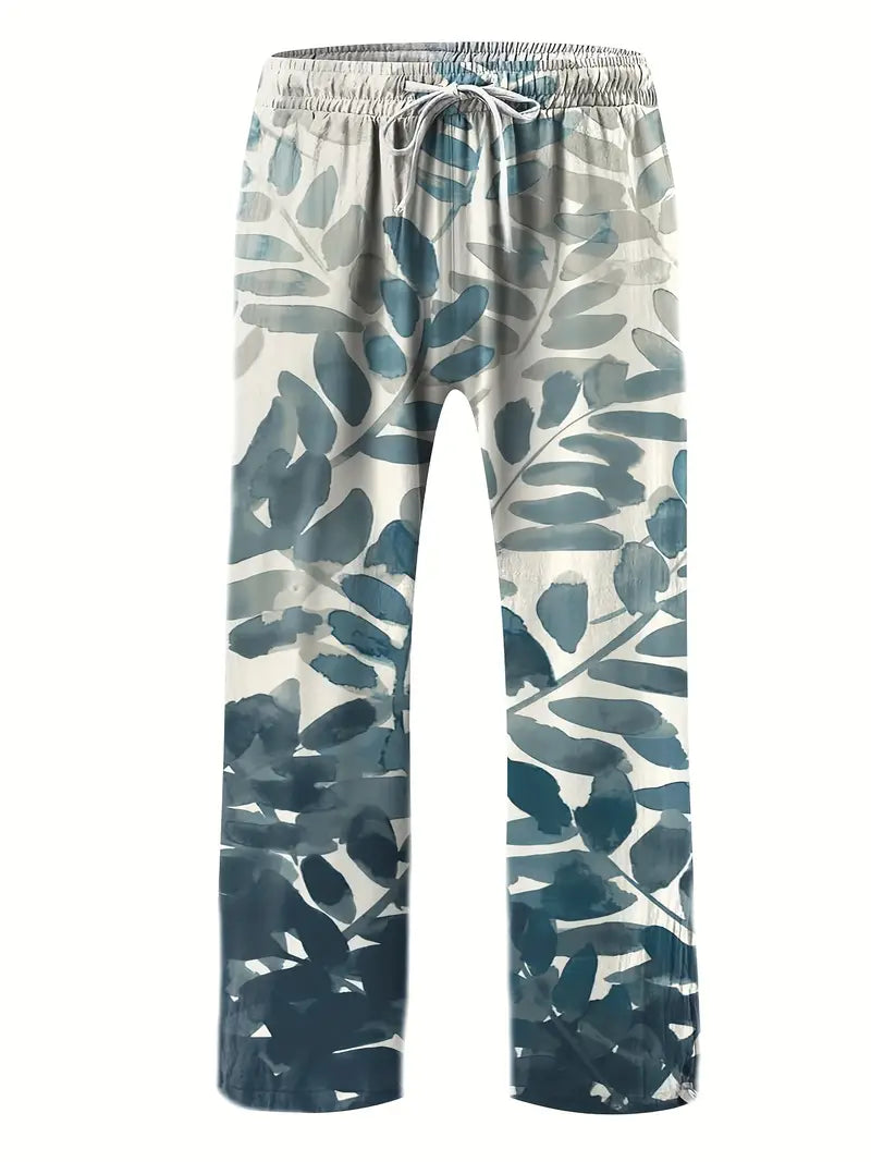 Plant Print Casual Pant's