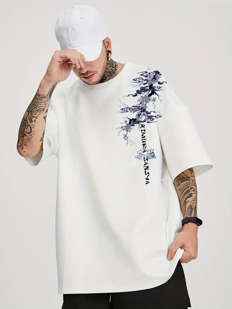 Over Size Anima Print Tee